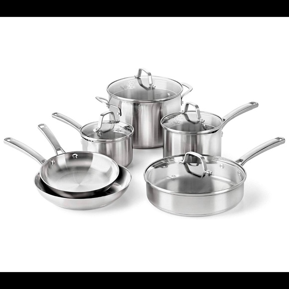 Calphalon Stainless Steel 10pc Cookware - Picture 2 of 7